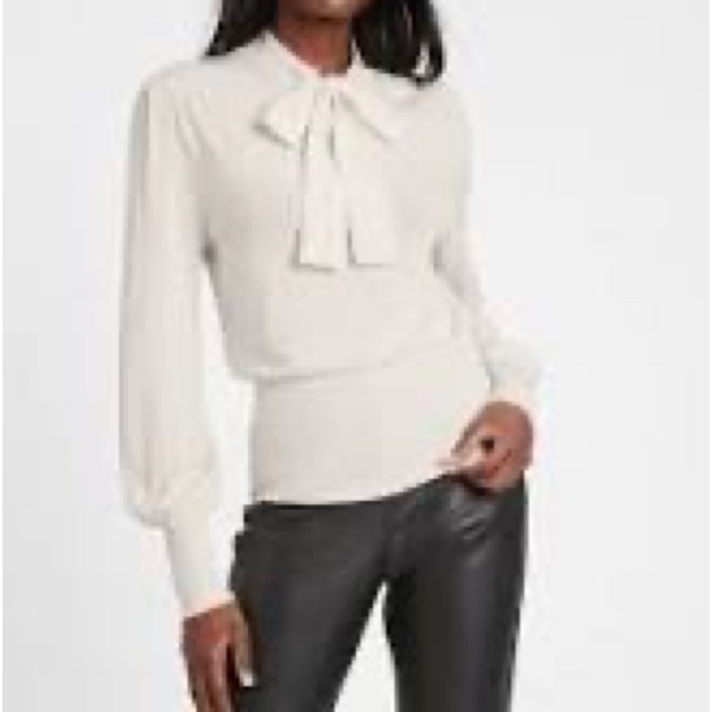 Banana republic tie neck sweater top